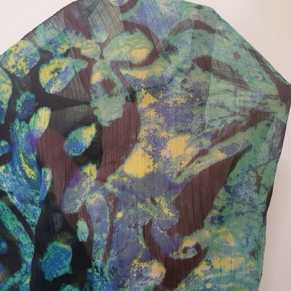 Lane Bryant batik sheer racer back tunic top size 20 - Picture 6 of 8